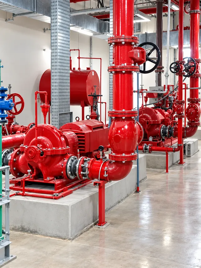 Fire pump and motor