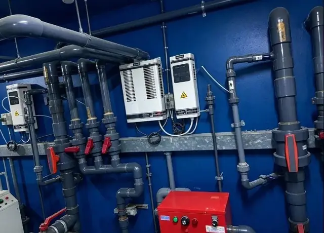 Control panels, dosing controller and chemical lines