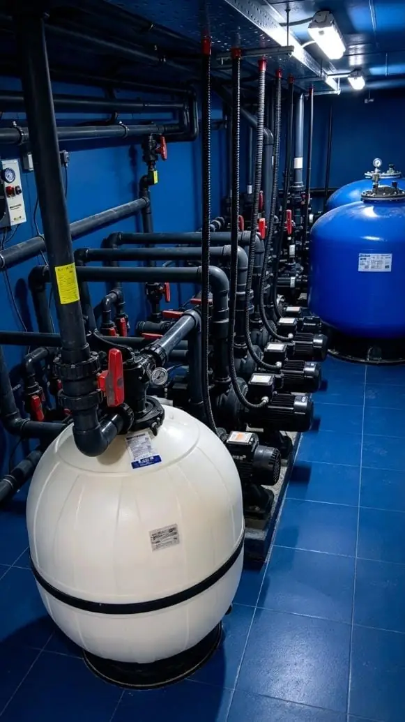 Sand filter with multiport valve